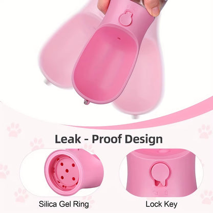 Botella Portátil para Mascotas con Dispensador de Agua y Comida